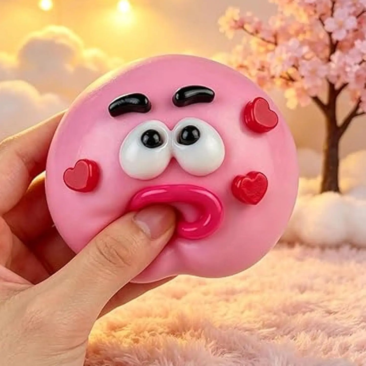 NEW Smushers Squishy Cutie Toy ,Funny Face Curiosities Dog Face Swap Squishy Soft Moldable Multisensory Stress Relief for Anxiety Safe Maltose Material Portable Sensory Decompression Party Favors