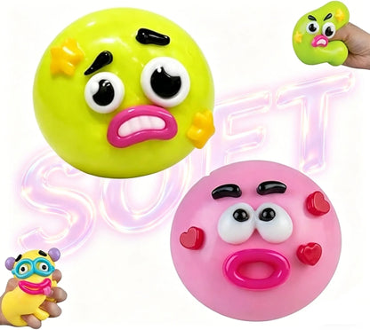 NEW Smushers Squishy Cutie Toy ,Funny Face Curiosities Dog Face Swap Squishy Soft Moldable Multisensory Stress Relief for Anxiety Safe Maltose Material Portable Sensory Decompression Party Favors